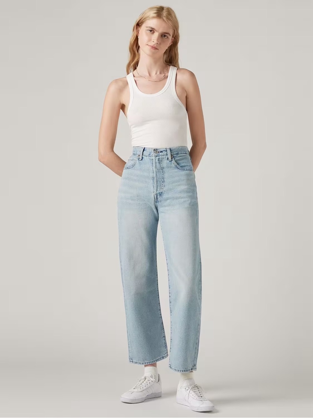 Levi’s ribcage straight ankle jeans